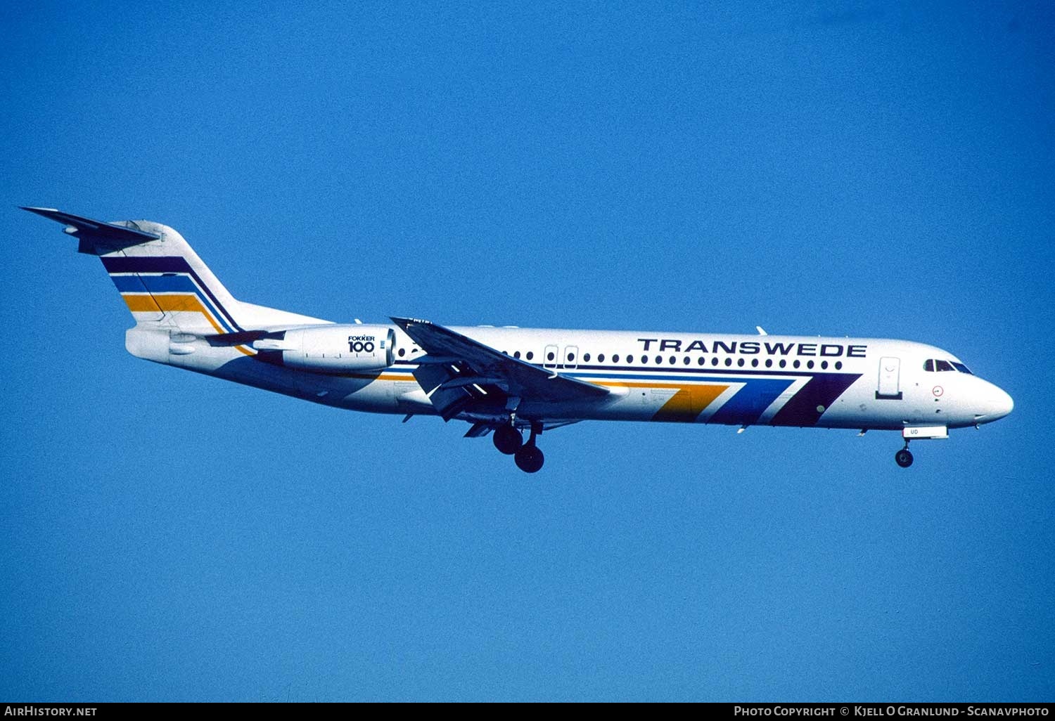 Aircraft Photo of SE-DUD | Fokker 100 (F28-0100) | Transwede Airways | AirHistory.net #380856