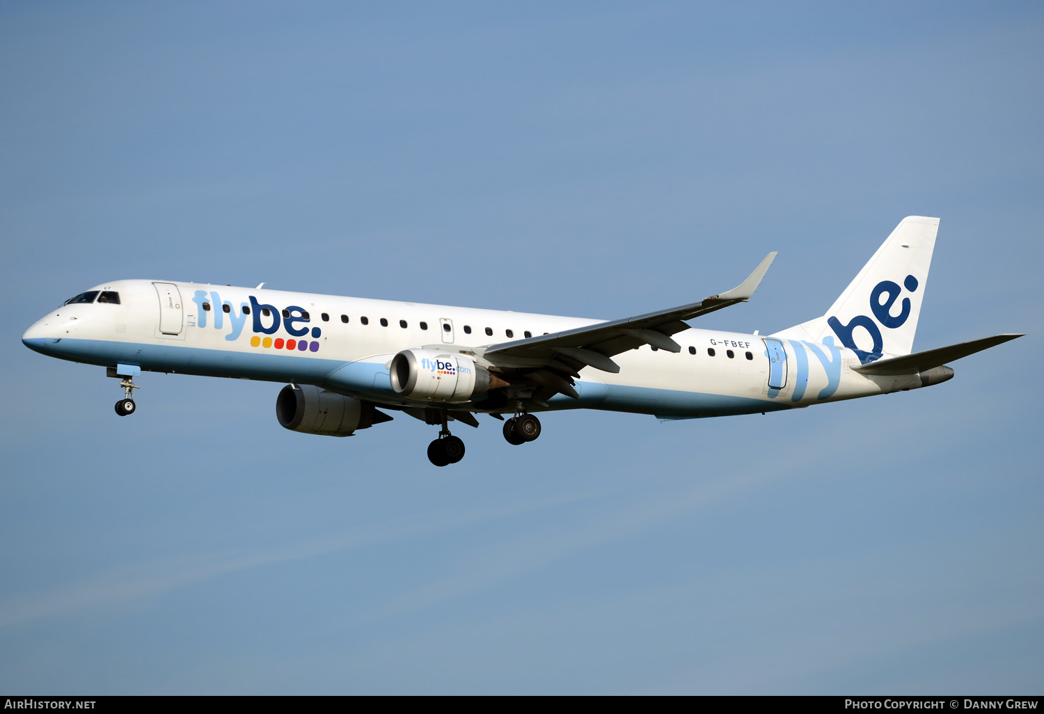 Aircraft Photo of G-FBEF | Embraer 195LR (ERJ-190-200LR) | Flybe | AirHistory.net #380881