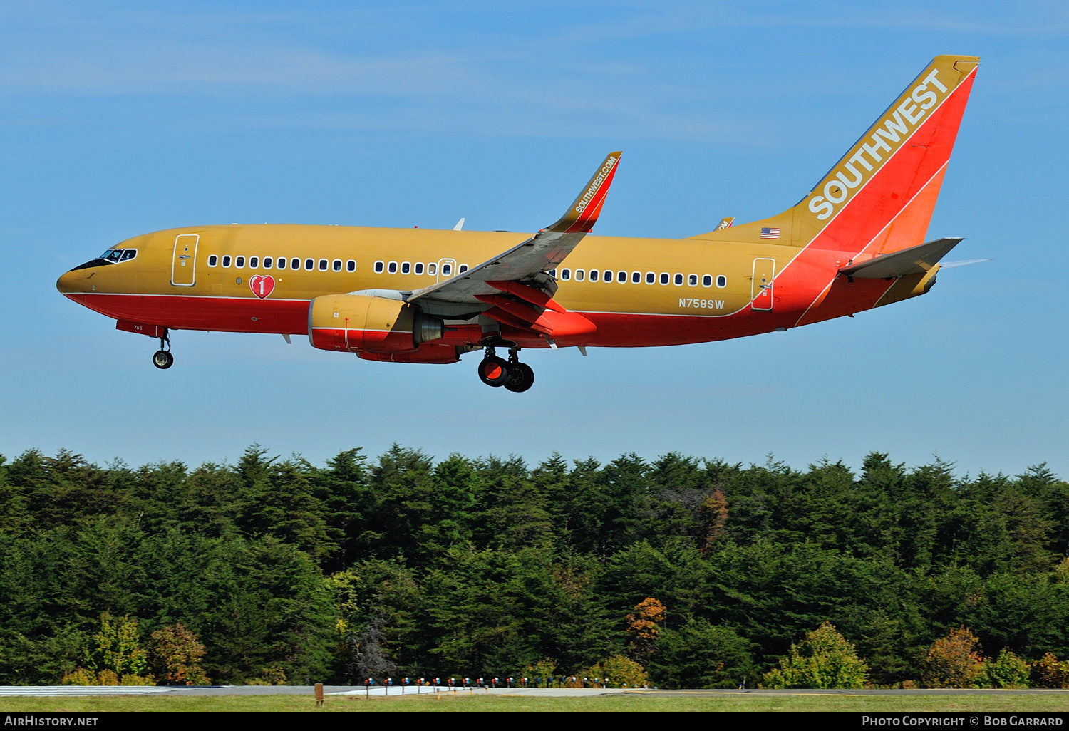 Aircraft Photo of N758SW | Boeing 737-7H4 | Southwest Airlines | AirHistory.net #380928