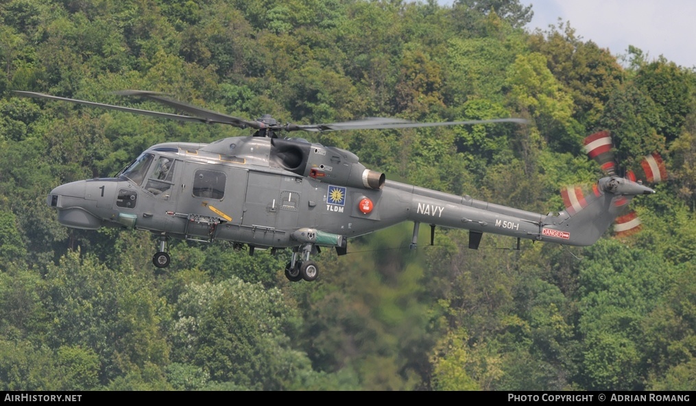 Aircraft Photo of M501-1 | Westland WG-13 Super Lynx Mk100 | Malaysia - Navy | AirHistory.net #381000