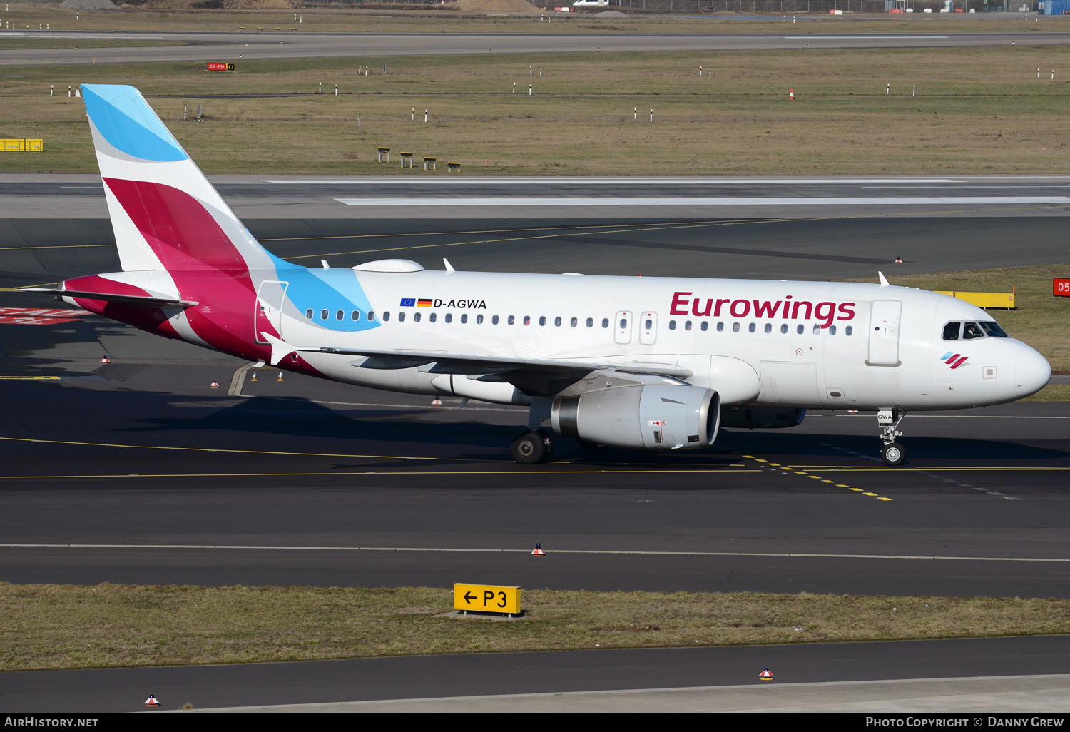 Aircraft Photo of D-AGWA | Airbus A319-132 | Eurowings | AirHistory.net #381009
