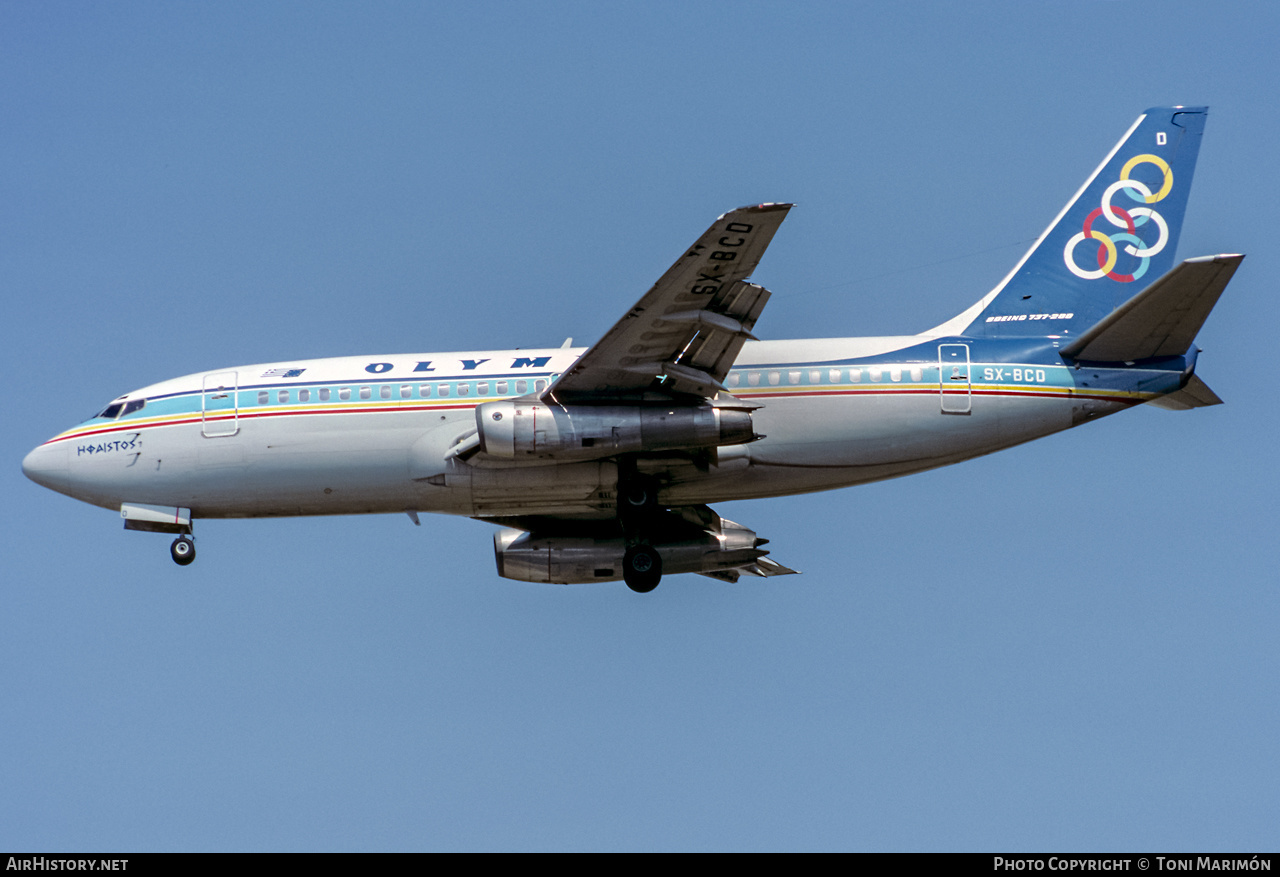 Aircraft Photo of SX-BCD | Boeing 737-284/Adv | Olympic | AirHistory.net #381018
