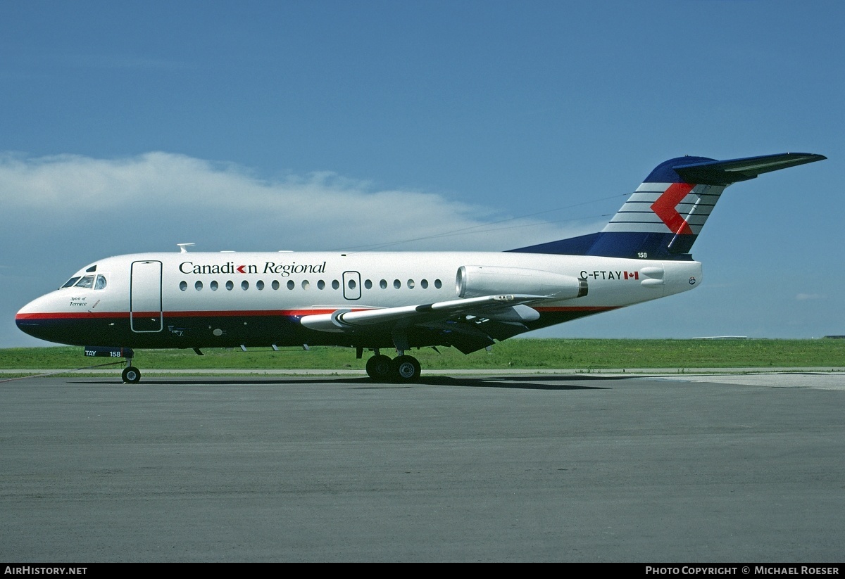Aircraft Photo of C-FTAY | Fokker F28-1000 Fellowship | Canadian Regional Airlines | AirHistory.net #381021