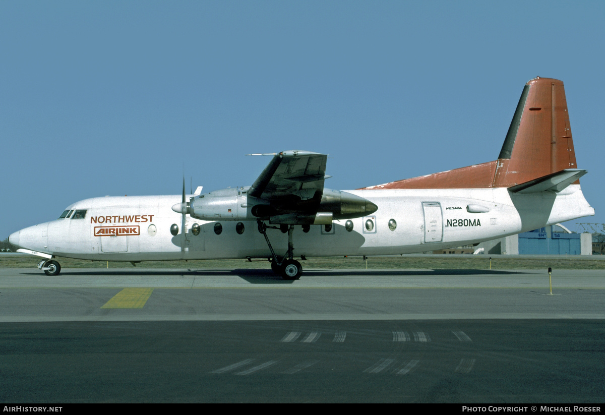 Aircraft Photo of N280MA | Fokker F27-500 Friendship | Northwest Airlink | AirHistory.net #381023