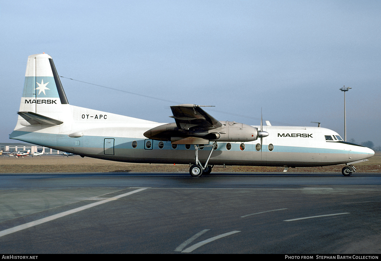 Aircraft Photo of OY-APC | Fokker F27-500 Friendship | Maersk Air | AirHistory.net #381028
