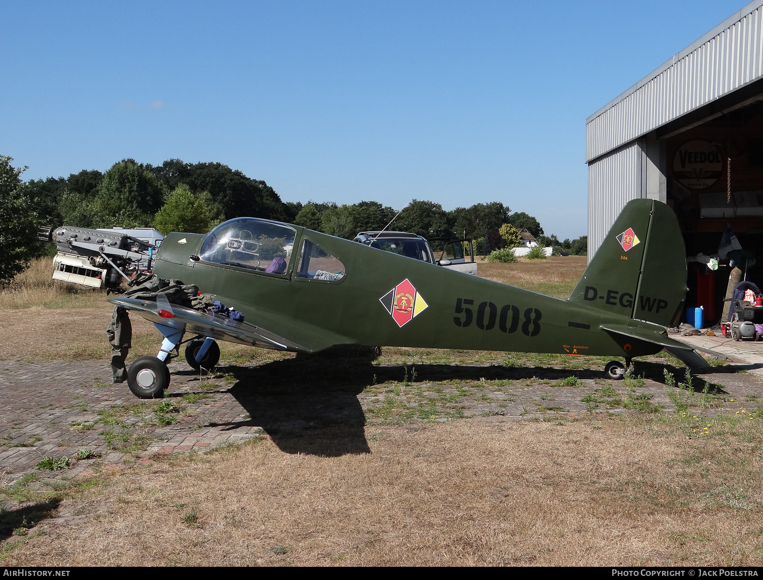 Aircraft Photo of D-EGWP / 5008 | Benes-Mraz M-1D Sokol | East Germany - Air Force | AirHistory.net #381071
