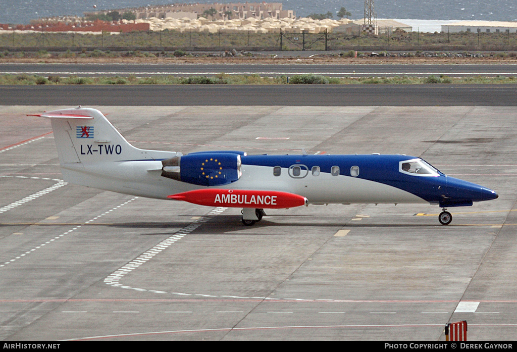 Aircraft Photo of LX-TWO | Gates Learjet 35A | AirHistory.net #381113