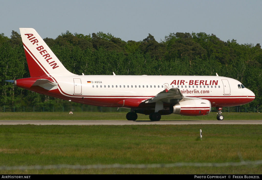 Aircraft Photo of D-ABGA | Airbus A319-132 | Air Berlin | AirHistory.net #381141