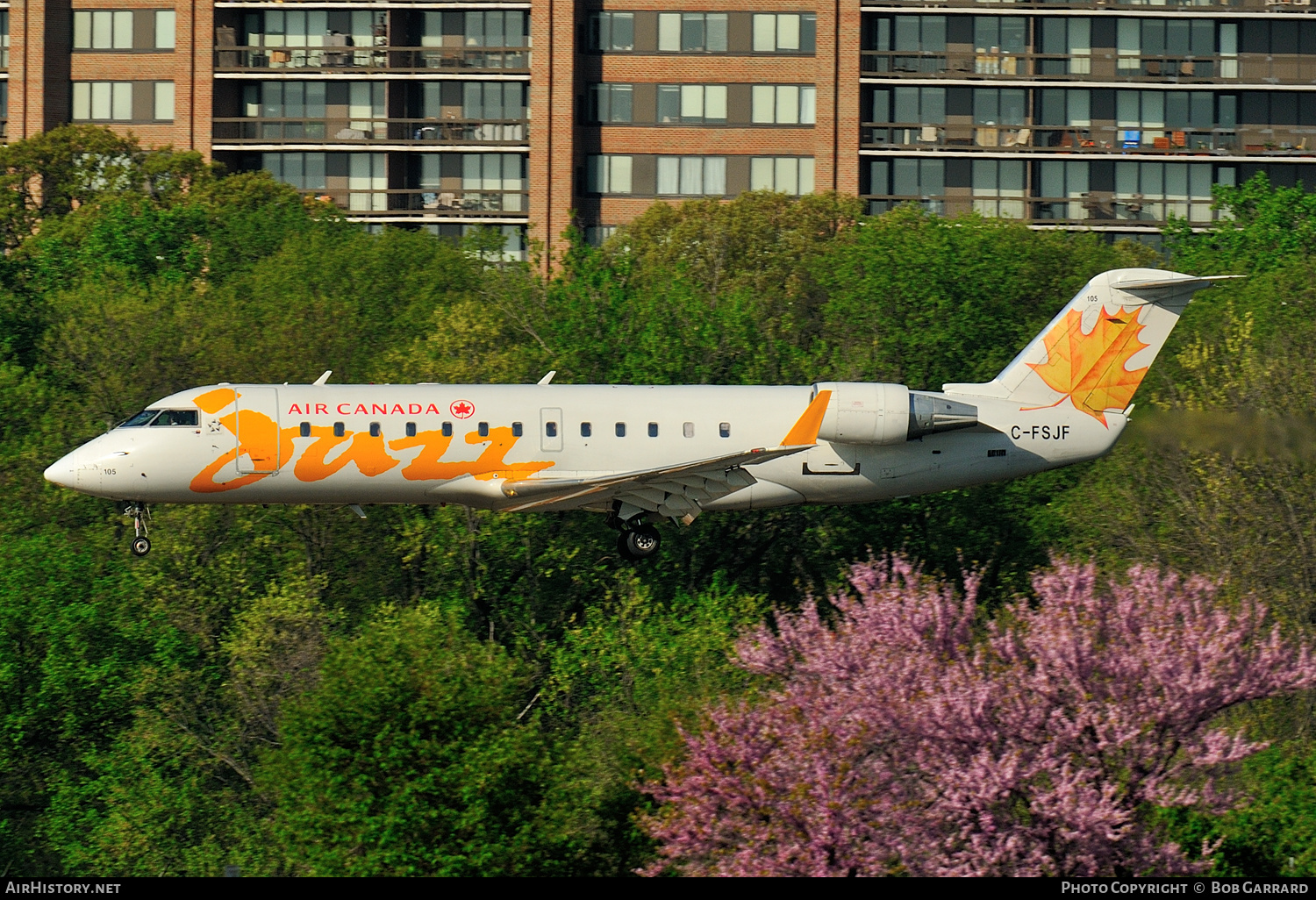 Aircraft Photo of C-FSJF | Canadair CRJ-100ER (CL-600-2B19) | Air Canada Jazz | AirHistory.net #381157