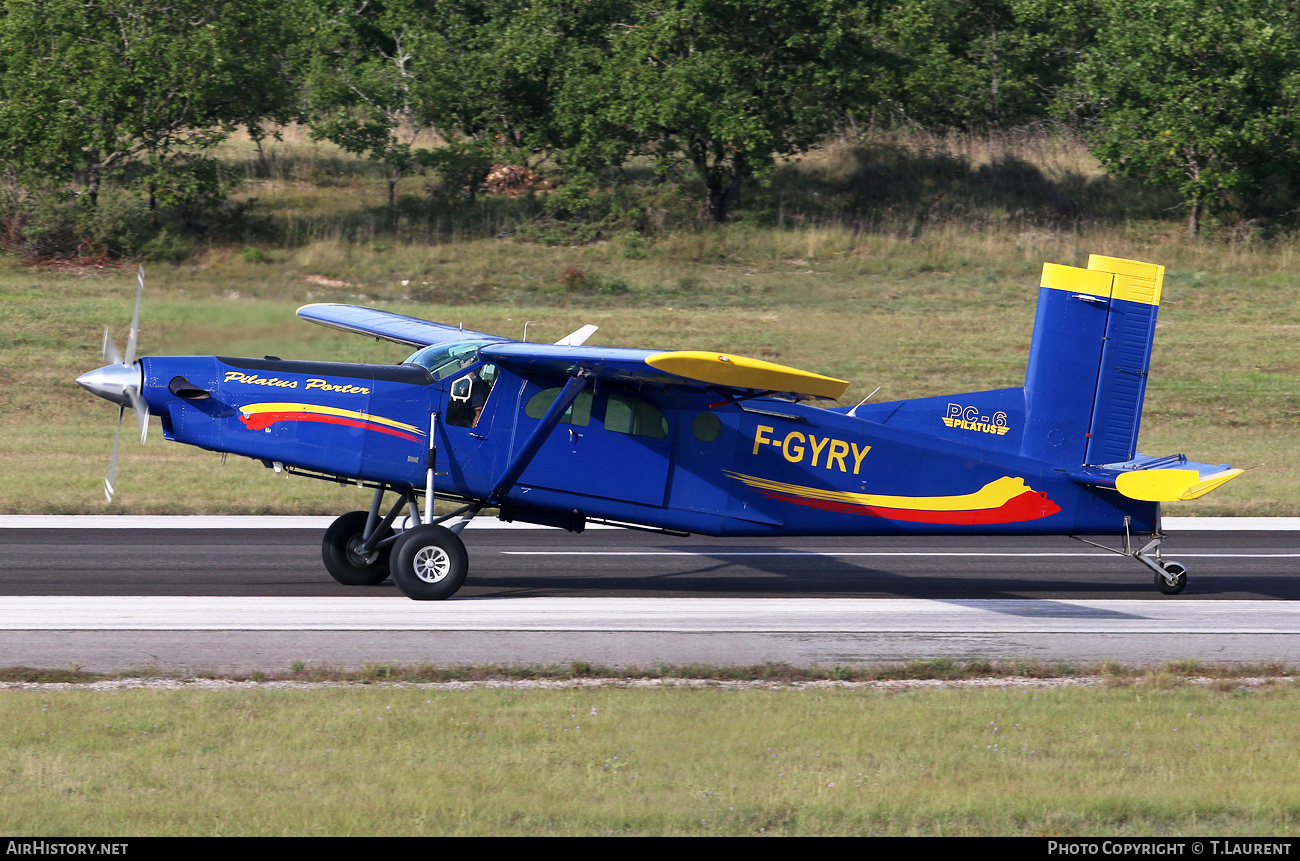 Aircraft Photo of F-GYRY | Pilatus PC-6/B2-H4 Turbo Porter | AirHistory.net #381174