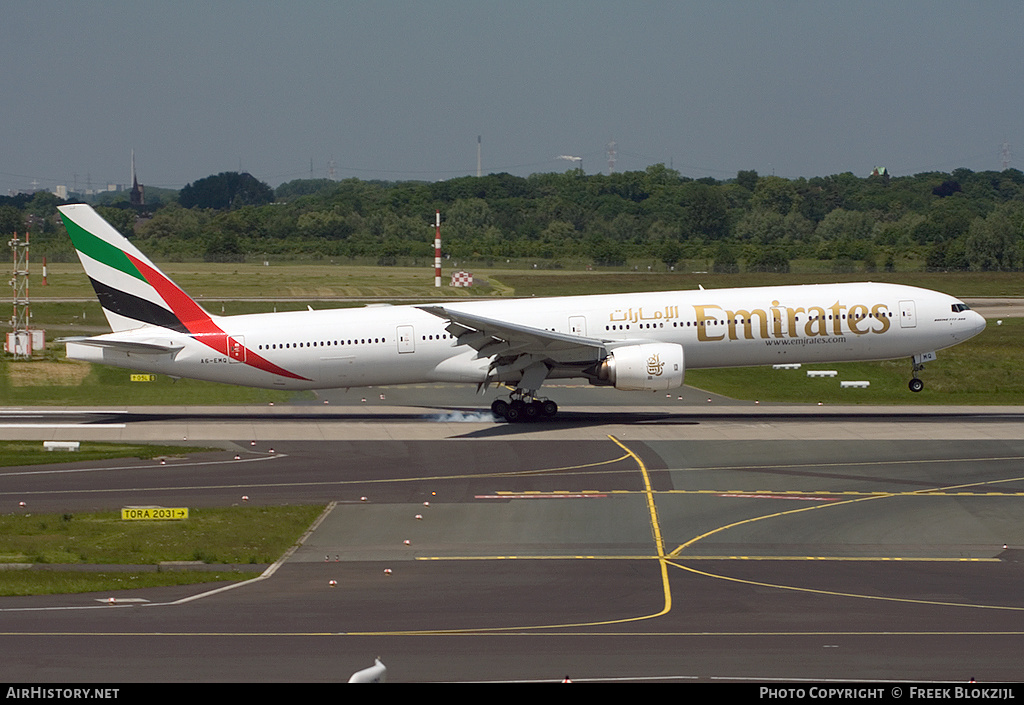 Aircraft Photo of A6-EMQ | Boeing 777-31H | Emirates | AirHistory.net #381180