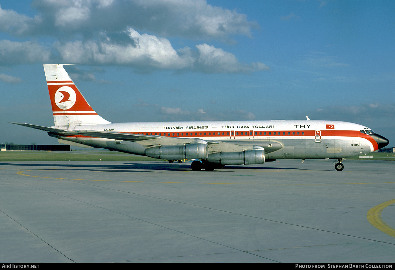 Aircraft Photo of TC-JBN | Boeing 707-138(B) | THY Türk Hava Yolları - Turkish Airlines | AirHistory.net #381229