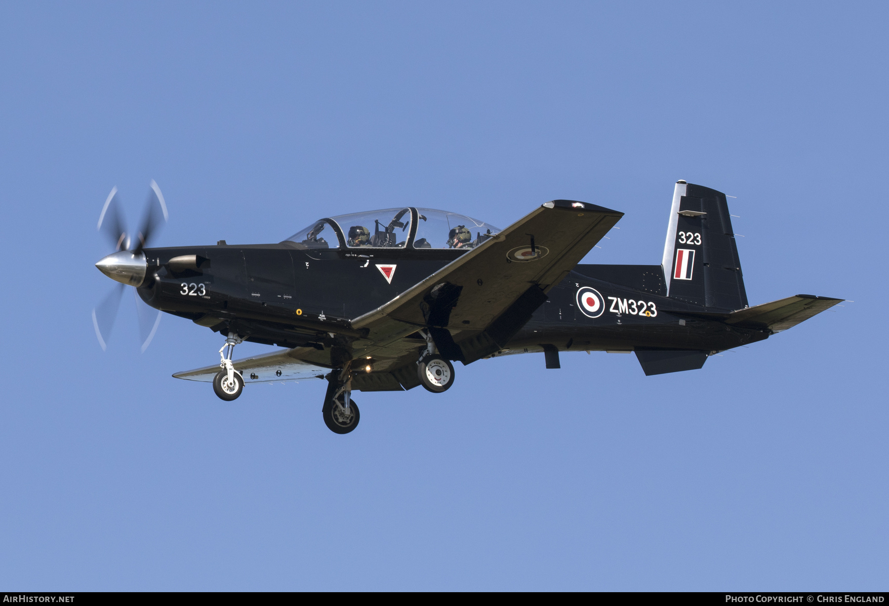 Aircraft Photo of ZM323 | Raytheon T-6C Texan T1 | UK - Air Force | AirHistory.net #381280