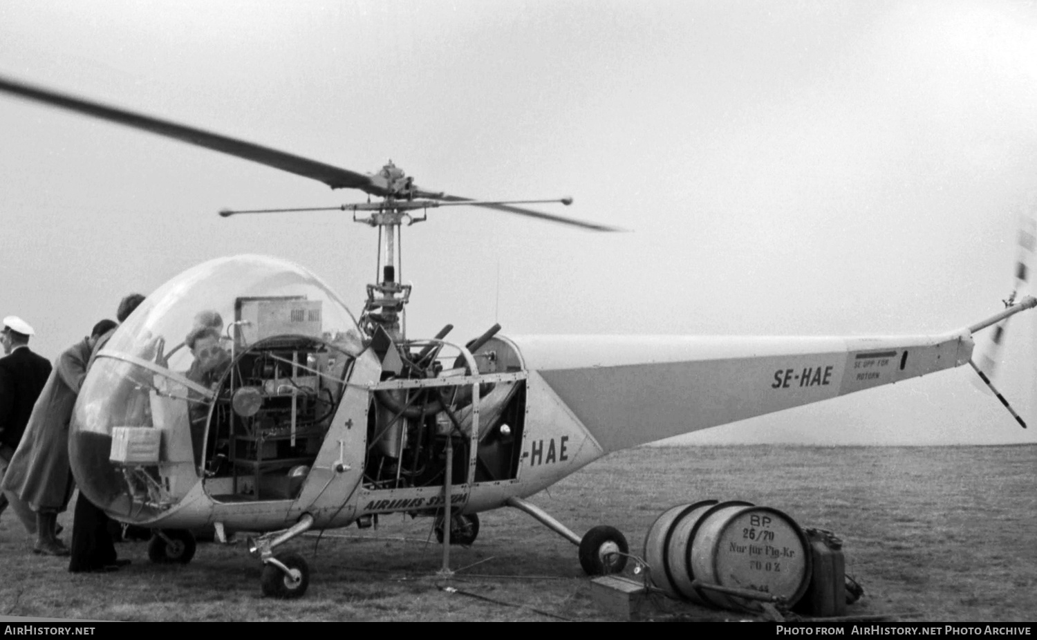 Aircraft Photo of SE-HAE | Bell 47D-1 | Scandinavian Airlines System - SAS | AirHistory.net #381297