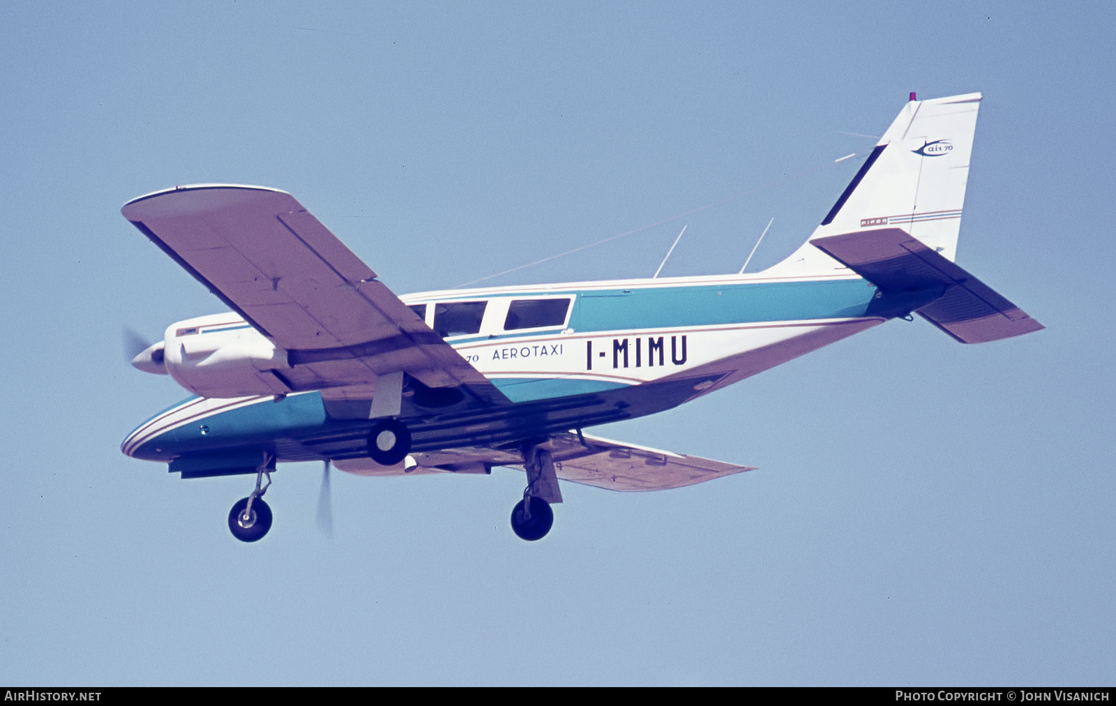 Aircraft Photo of I-MIMU | Piper PA-34-200 Seneca | Air 70 Aerotaxi | AirHistory.net #381306