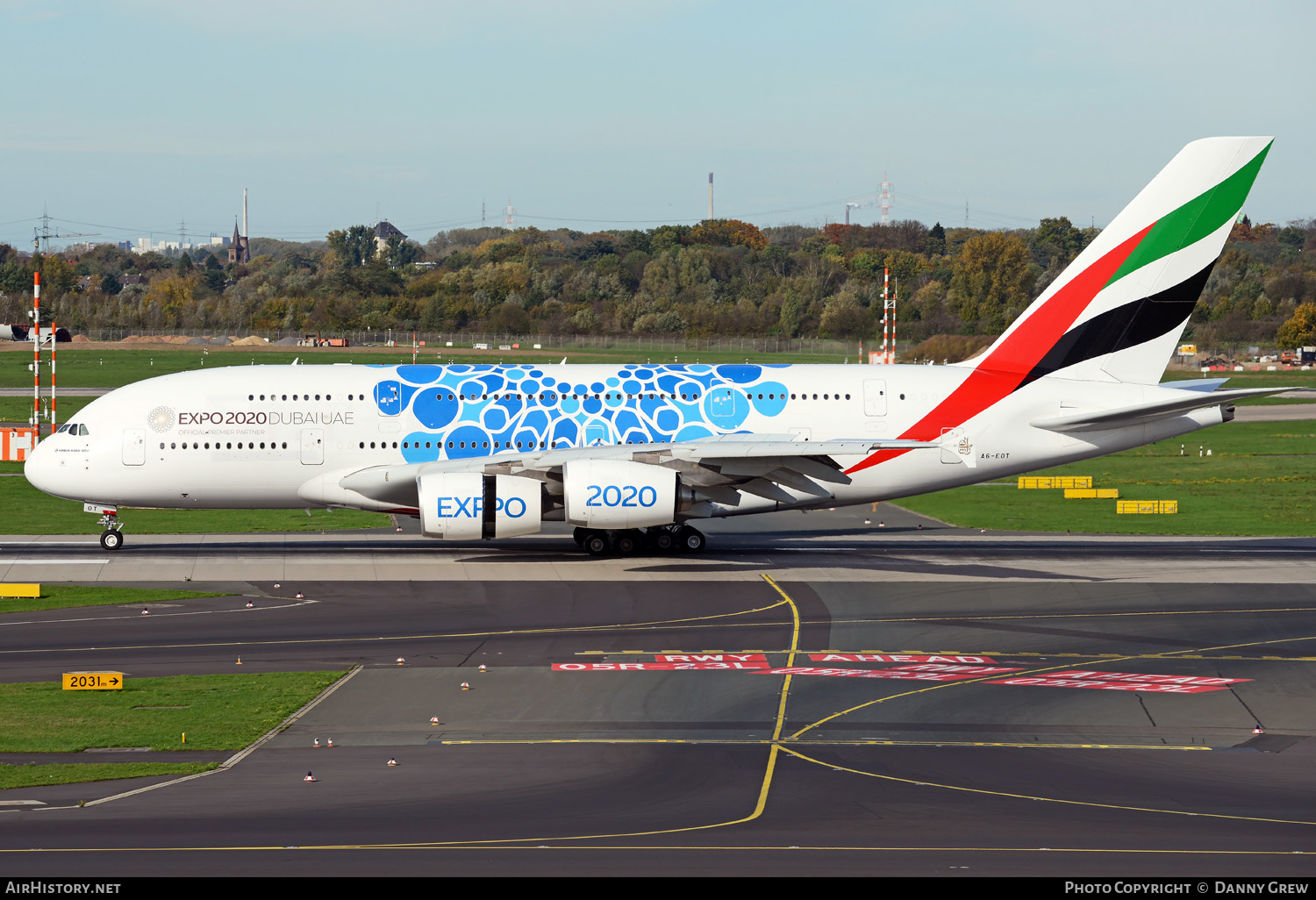 Aircraft Photo of A6-EOT | Airbus A380-861 | Emirates | AirHistory.net #381349