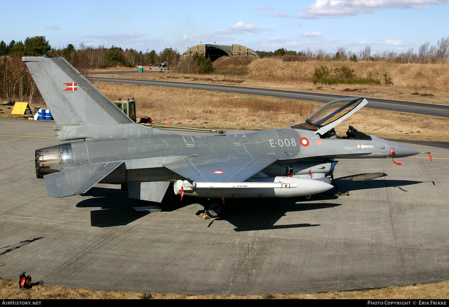 Aircraft Photo of E-008 | General Dynamics F-16AM Fighting Falcon | Denmark - Air Force | AirHistory.net #381441