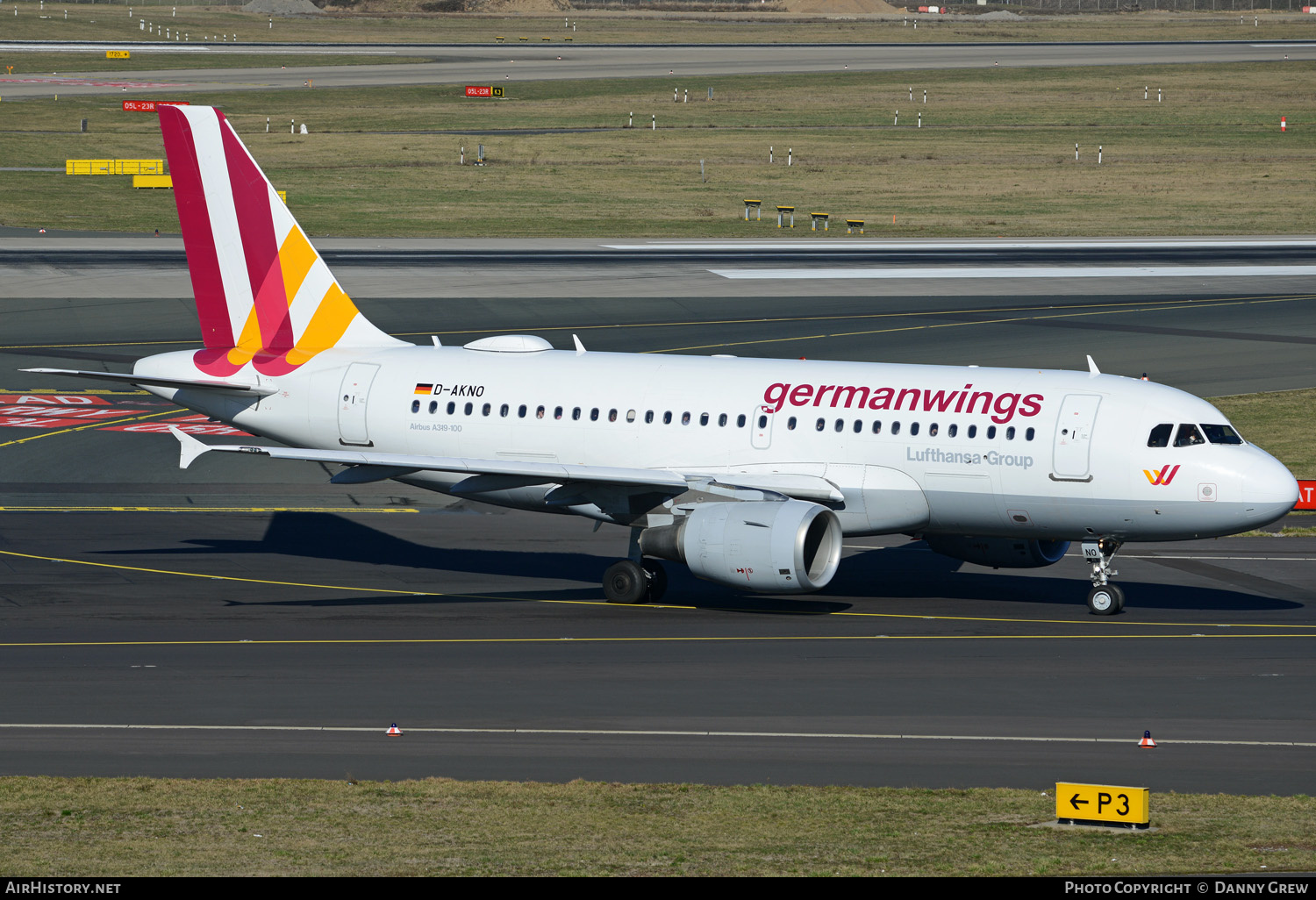 Aircraft Photo of D-AKNO | Airbus A319-112 | Germanwings | AirHistory.net #381456