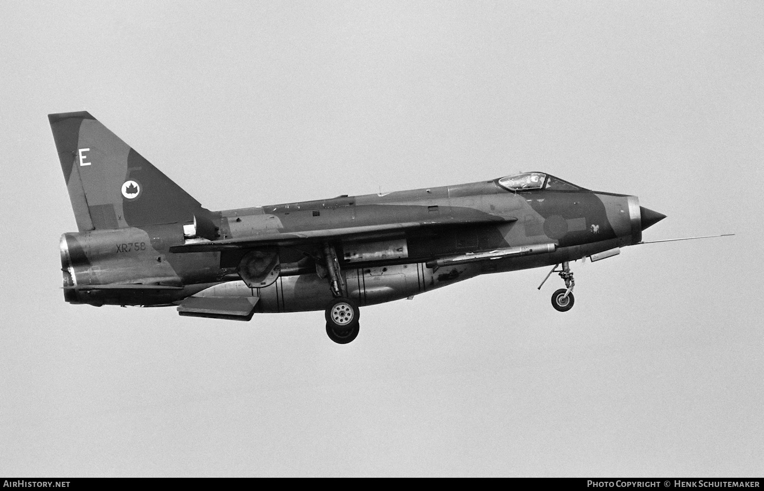 Aircraft Photo of XR758 | English Electric Lightning F6 | UK - Air Force | AirHistory.net #381466