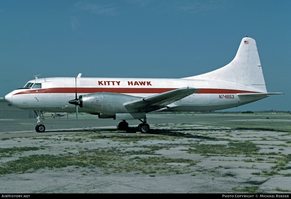 Aircraft Photo of N74853 | Convair 600/F | Kitty Hawk AirCargo - KHA | AirHistory.net #381575
