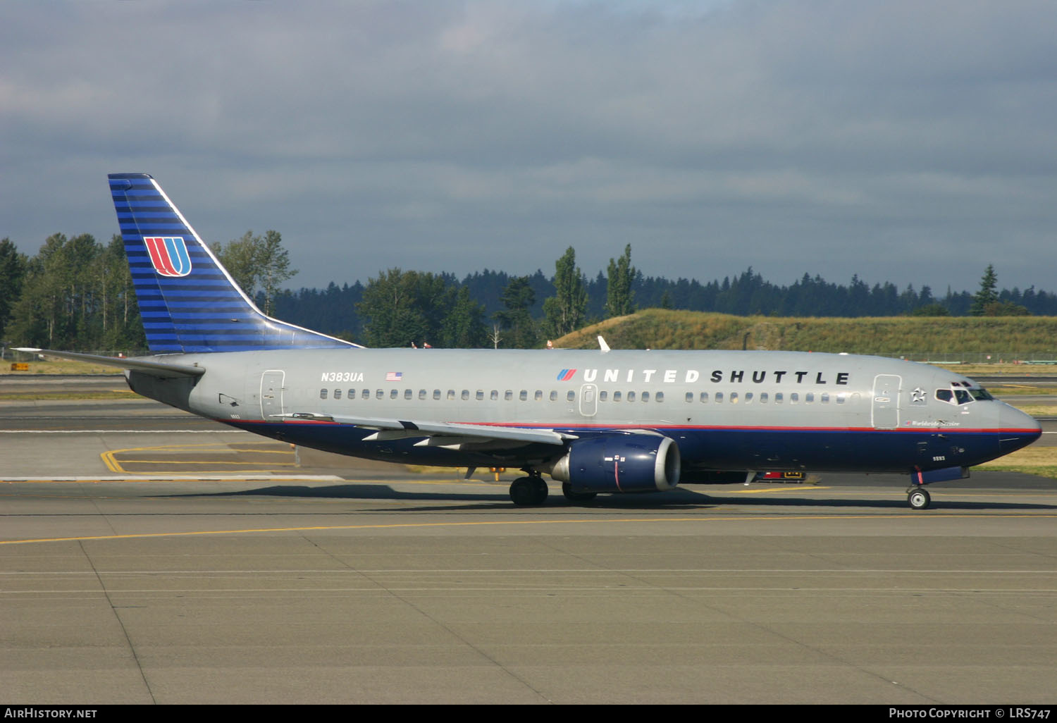 Aircraft Photo of N383UA | Boeing 737-322 | United Shuttle | AirHistory.net #381643