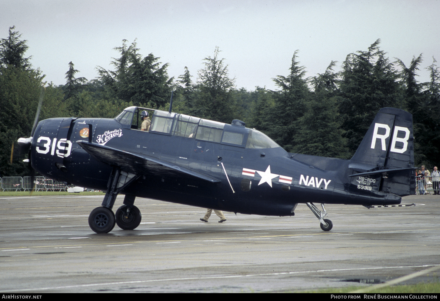 Aircraft Photo of HB-RDG / 53319 | Grumman TBM-3R Avenger | USA - Navy | AirHistory.net #381647