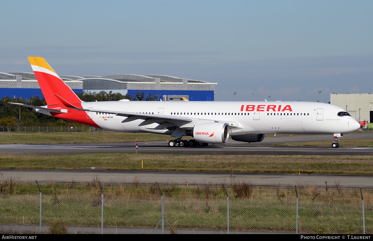 Aircraft Photo of F-WZGM | Airbus A350-941 | Iberia | AirHistory.net #381657