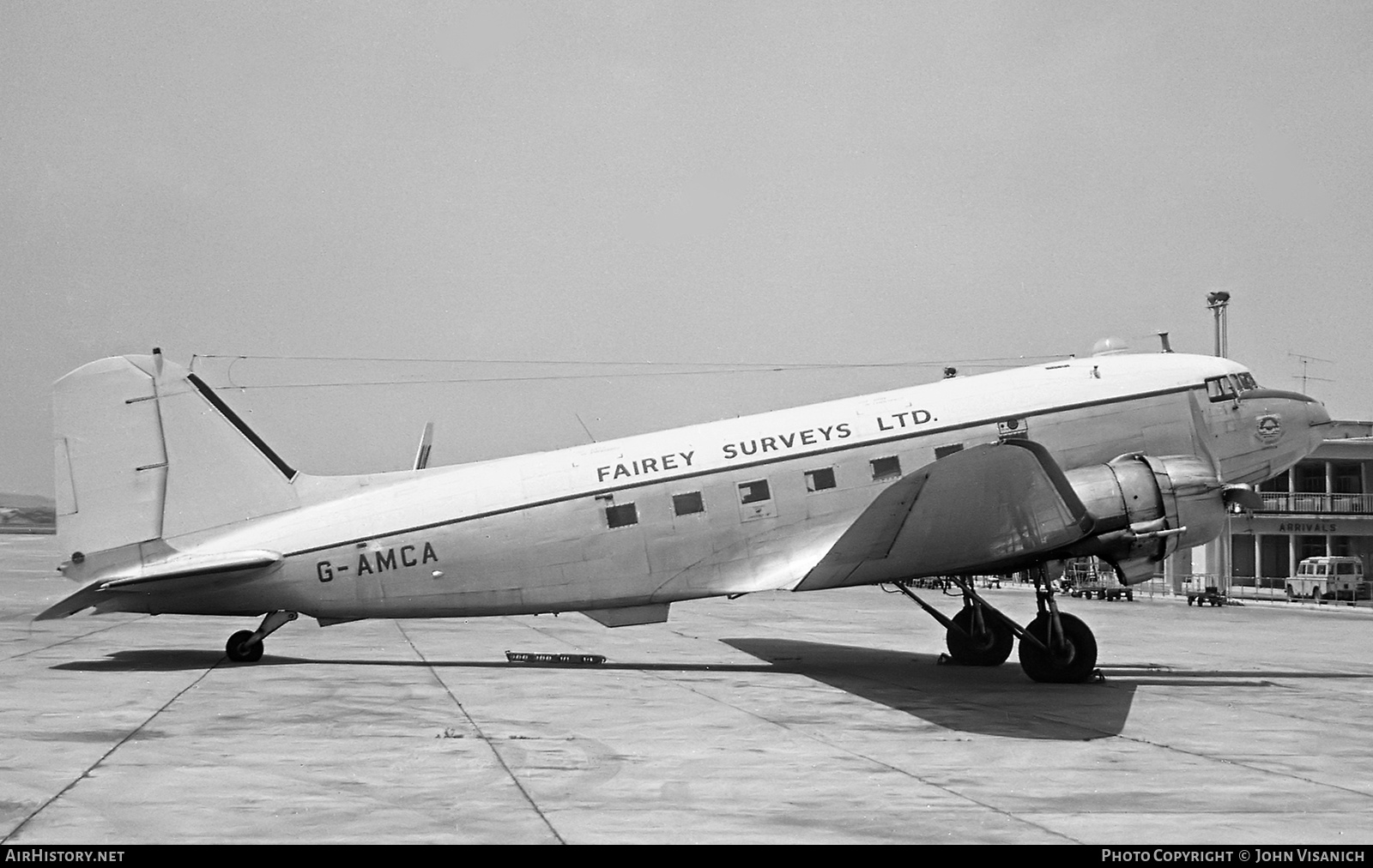 Aircraft Photo of G-AMCA | Douglas C-47B Dakota Mk.4 | Fairey Surveys | AirHistory.net #381848