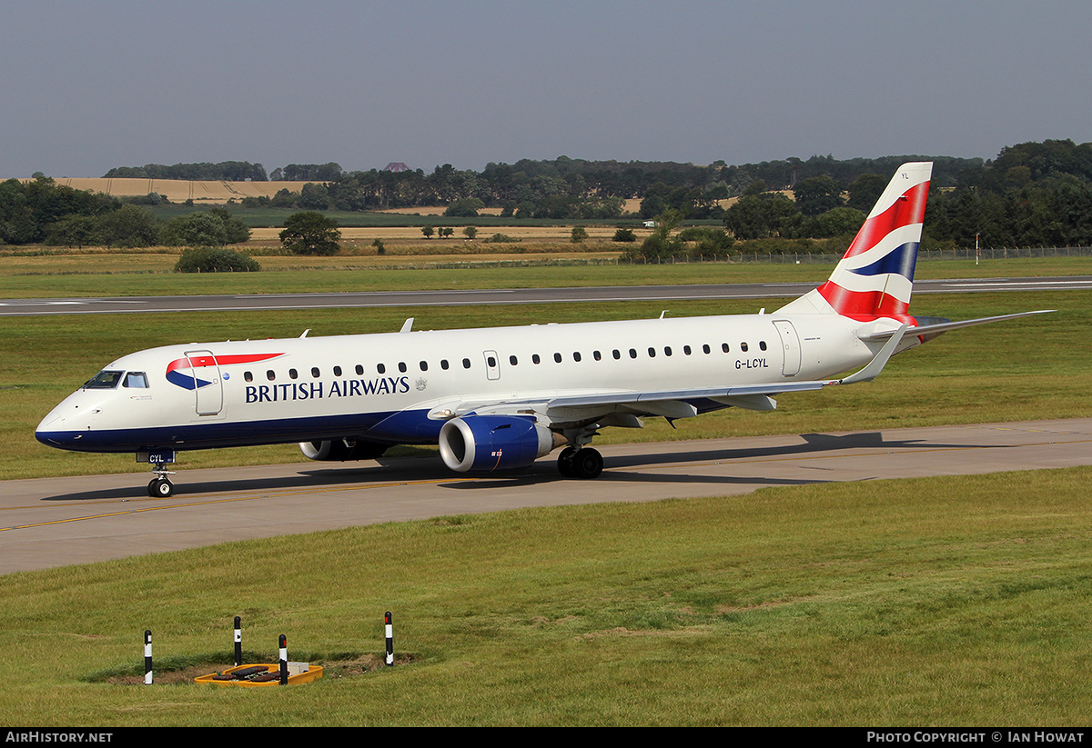 Aircraft Photo of G-LCYL | Embraer 190SR (ERJ-190-100SR) | British Airways | AirHistory.net #381986