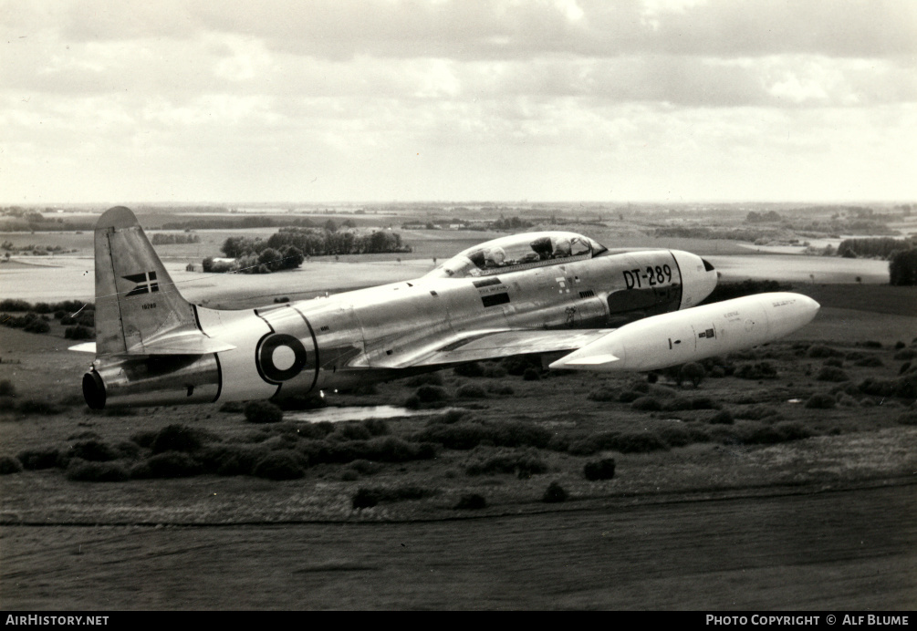 Aircraft Photo of DT-289 / 19289 | Lockheed T-33A | Denmark - Air Force | AirHistory.net #381994