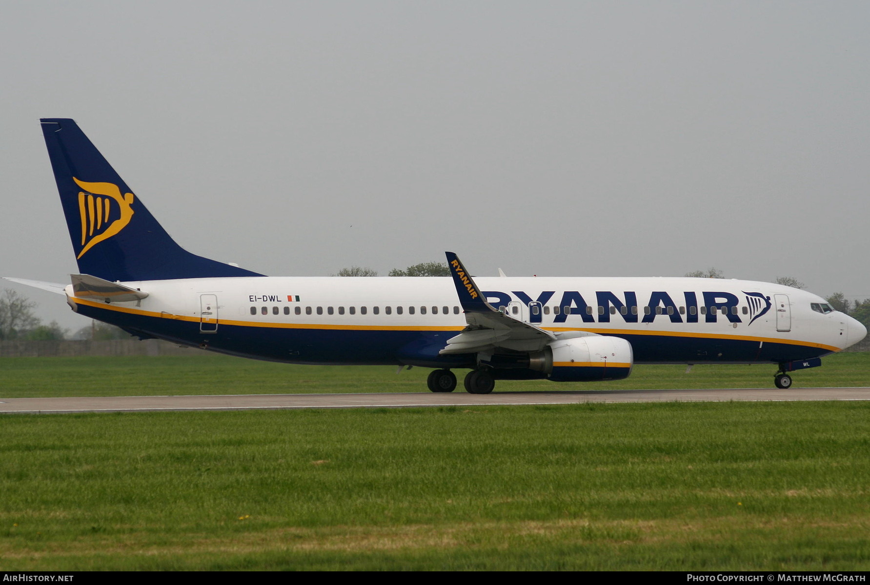 Aircraft Photo of EI-DWL | Boeing 737-8AS | Ryanair | AirHistory.net #382053