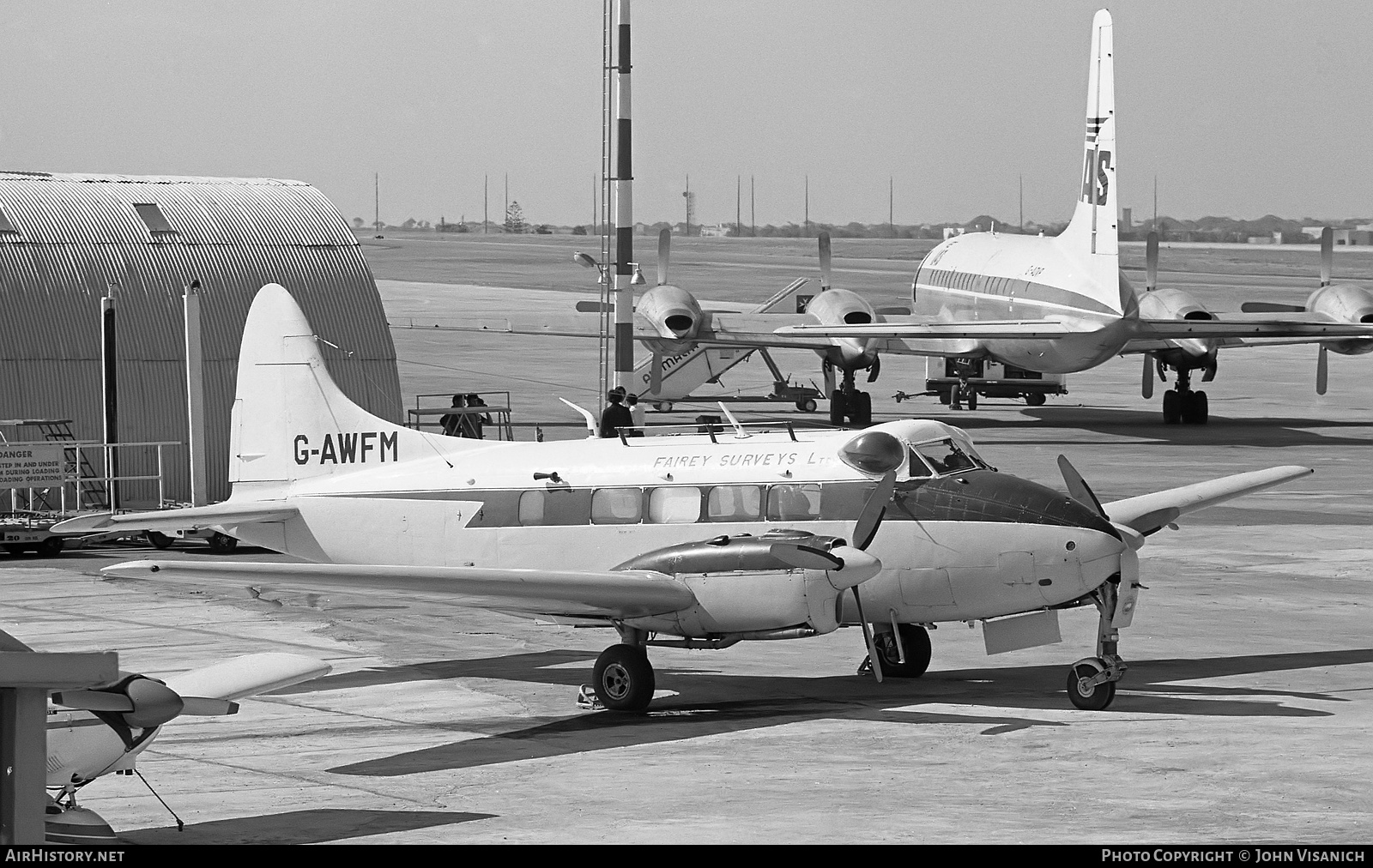 Aircraft Photo of G-AWFM | De Havilland D.H. 104 Dove 6 | Fairey Surveys | AirHistory.net #382071