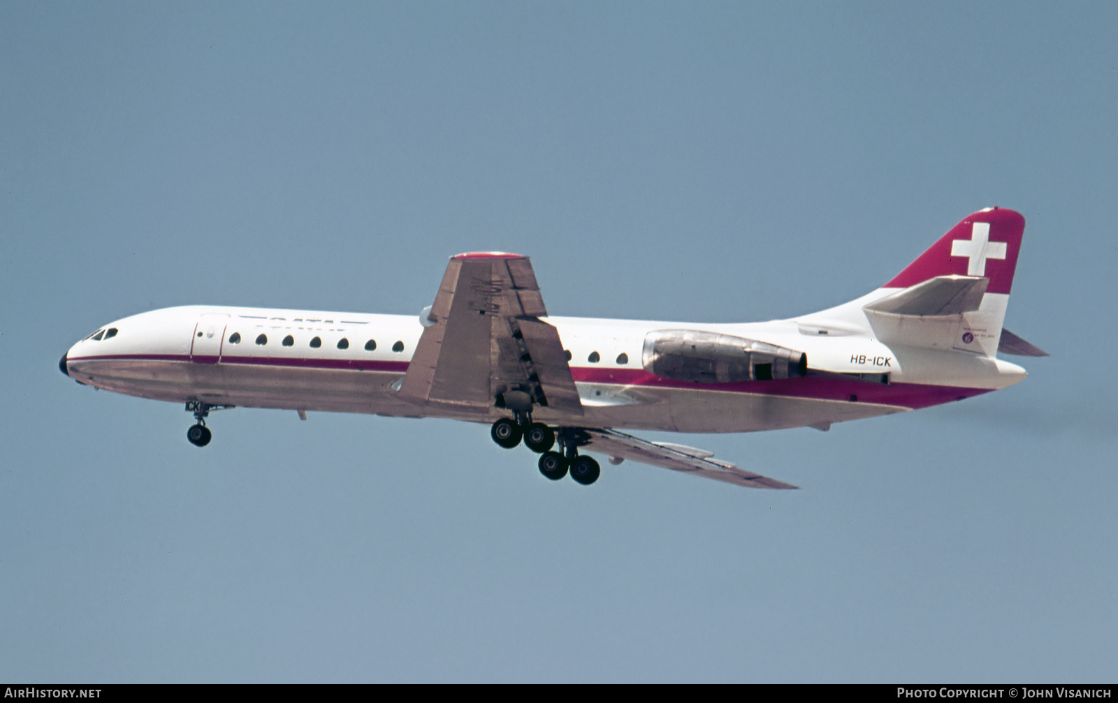 Aircraft Photo of HB-ICK | Sud SE-210 Caravelle 10B1R | SATA - SA de Transport Aérien | AirHistory.net #382072