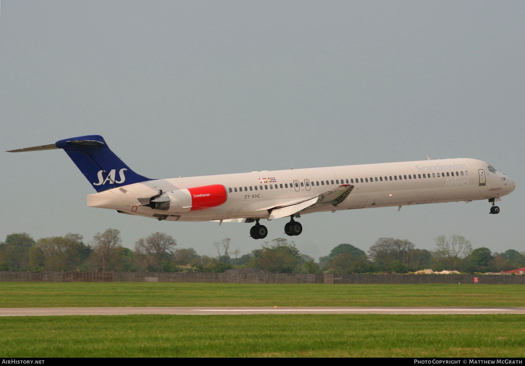 Aircraft Photo of OY-KHC | McDonnell Douglas MD-82 (DC-9-82) | Scandinavian Airlines - SAS | AirHistory.net #382074