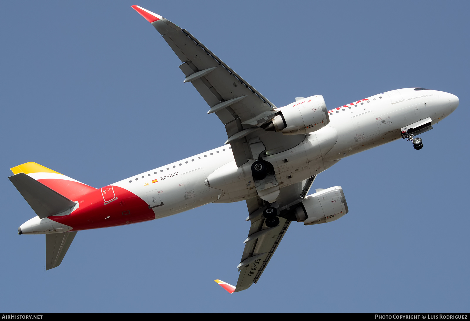 Aircraft Photo of EC-NJU | Airbus A320-251N | Iberia | AirHistory.net #382168