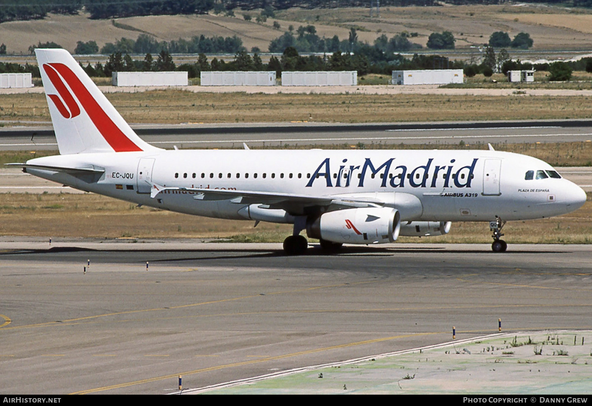 Aircraft Photo of EC-JQU | Airbus A319-132 | Air Madrid | AirHistory.net #382193