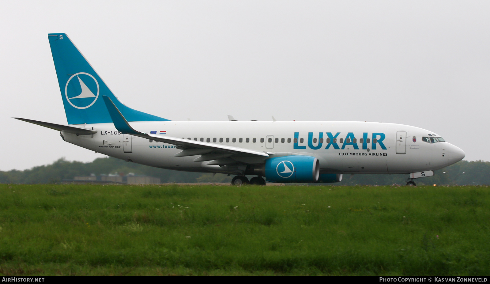 Aircraft Photo of LX-LGS | Boeing 737-7C9 | Luxair | AirHistory.net #382247