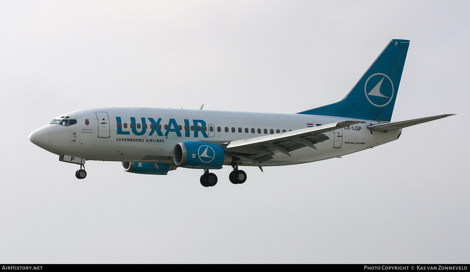 Aircraft Photo of LX-LGP | Boeing 737-5C9 | Luxair | AirHistory.net #382249