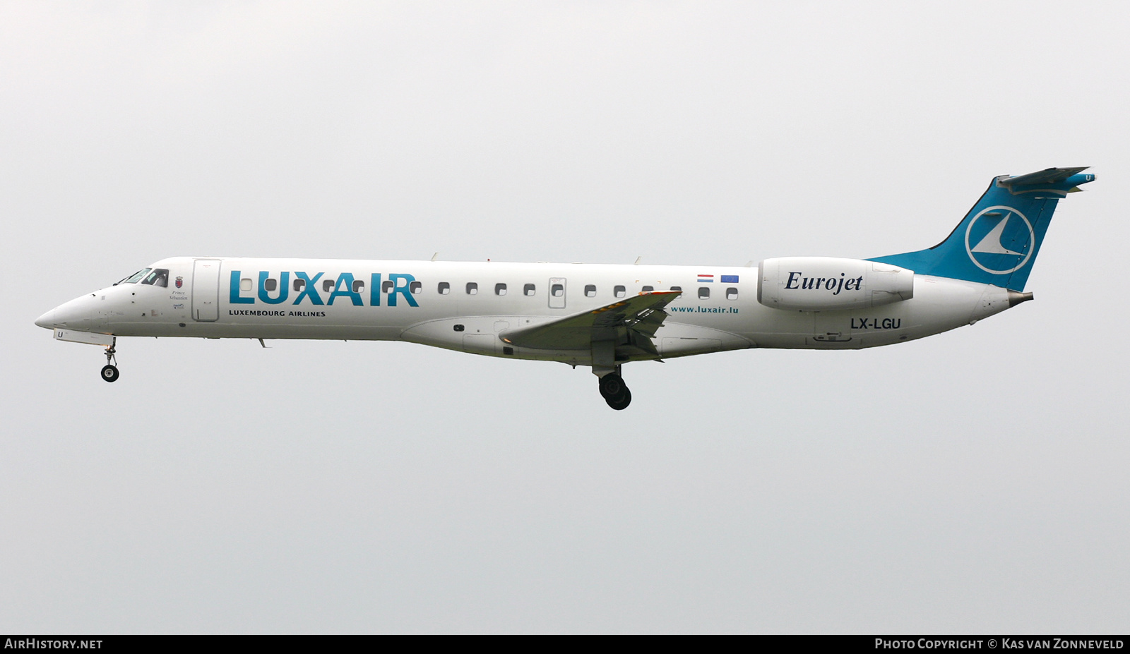 Aircraft Photo of LX-LGU | Embraer ERJ-145EP (EMB-145EP) | Luxair | AirHistory.net #382260
