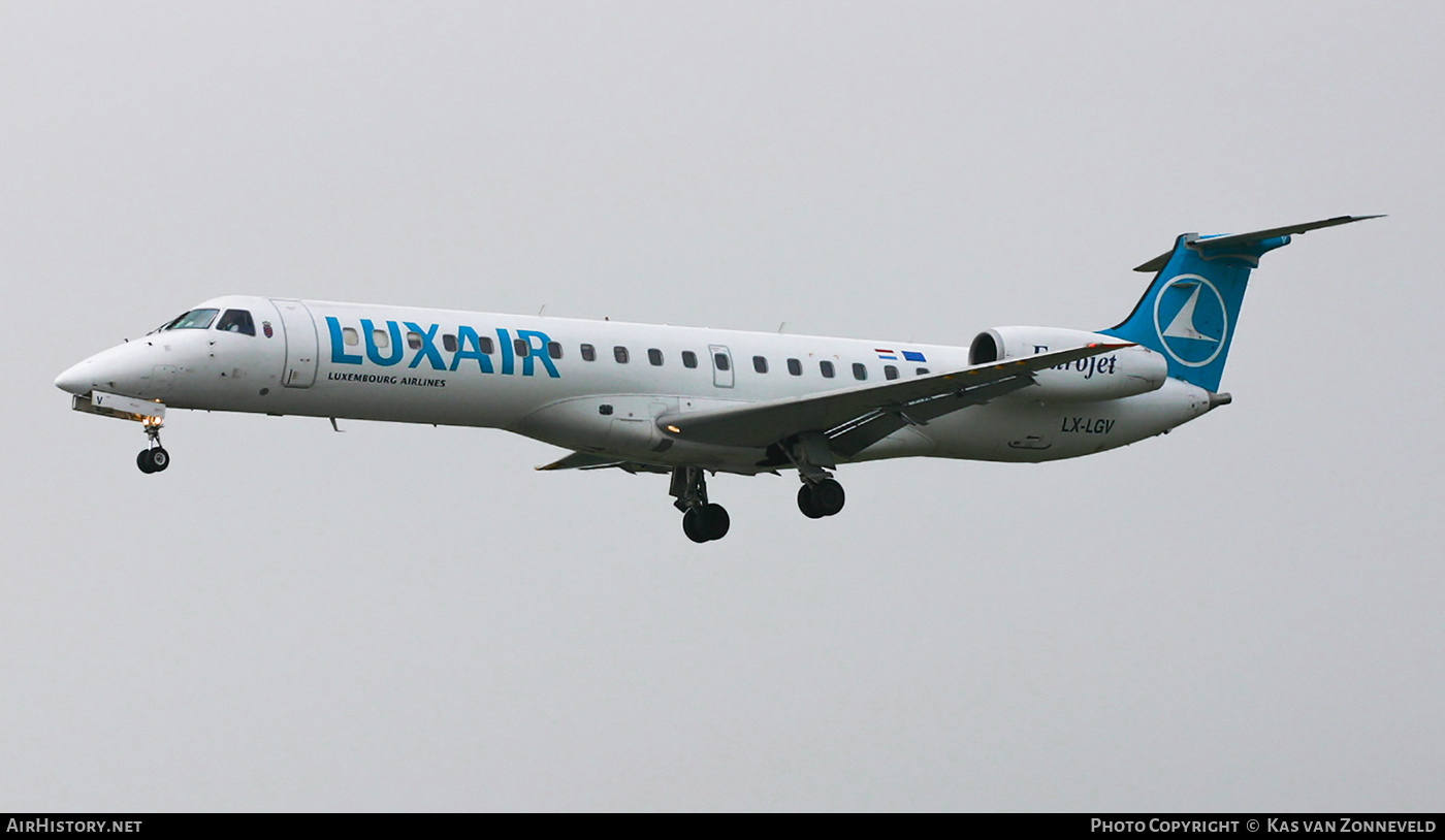 Aircraft Photo of LX-LGV | Embraer ERJ-145LU (EMB-145LU) | Luxair | AirHistory.net #382264