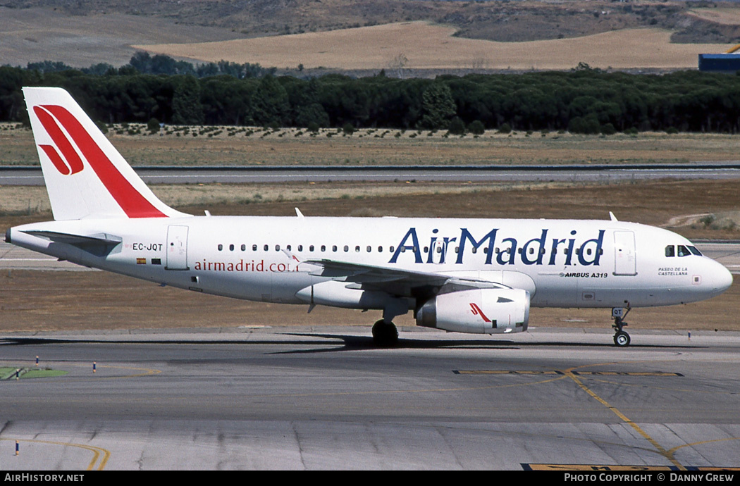 Aircraft Photo of EC-JQT | Airbus A319-132 | Air Madrid | AirHistory.net #382282