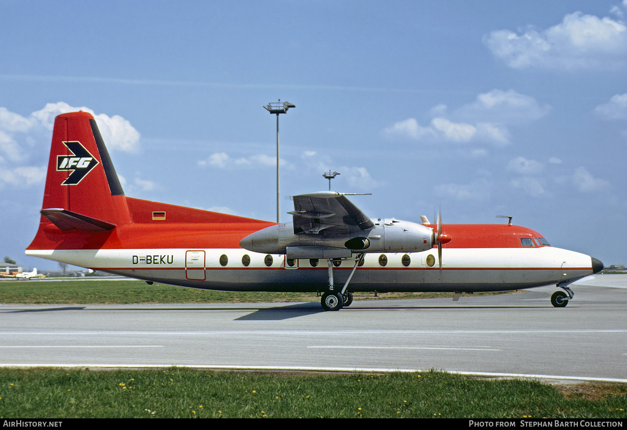 Aircraft Photo of D-BEKU | Fokker F27-700 Friendship | IFG - Interregional Fluggesellschaft | AirHistory.net #382328