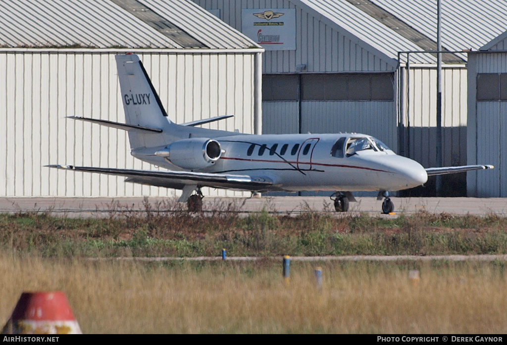 Aircraft Photo of G-LUXY | Cessna 551 Citation II/SP | AirHistory.net #382336