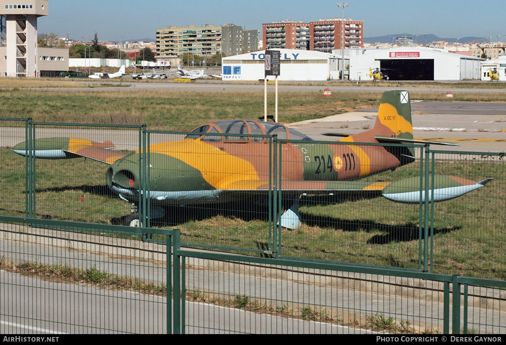 Aircraft Photo of A10C-111 | Hispano HA-220D Super Saeta | Spain - Air Force | AirHistory.net #382338