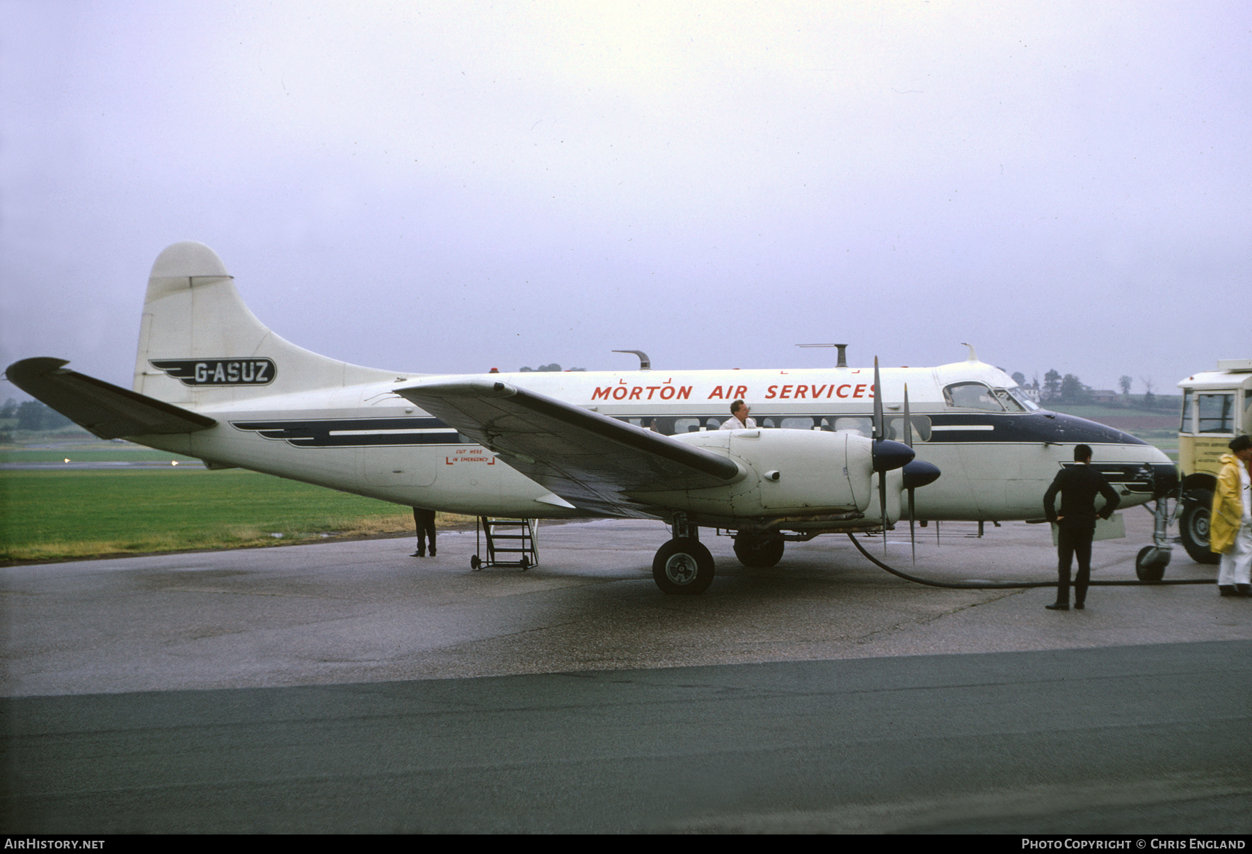 Aircraft Photo of G-ASUZ | De Havilland D.H. 114 Heron 2D | Morton Air Services | AirHistory.net #382401