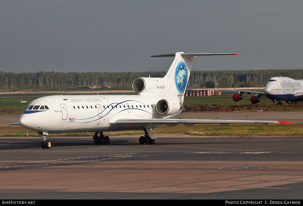 Aircraft Photo of RA-42550 | Yakovlev Yak-42D | Sar Avia - Saratov Airlines | AirHistory.net #382407
