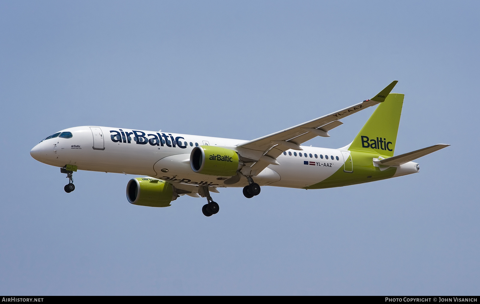 Aircraft Photo of YL-AAZ | Airbus A220-371 (BD-500-1A11) | AirBaltic | AirHistory.net #382414