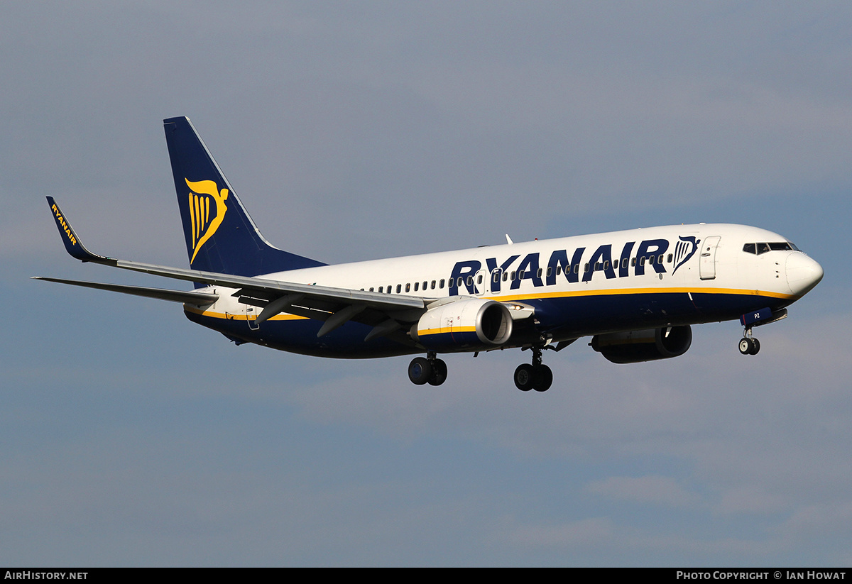Aircraft Photo of EI-DPZ | Boeing 737-8AS | Ryanair | AirHistory.net #382487