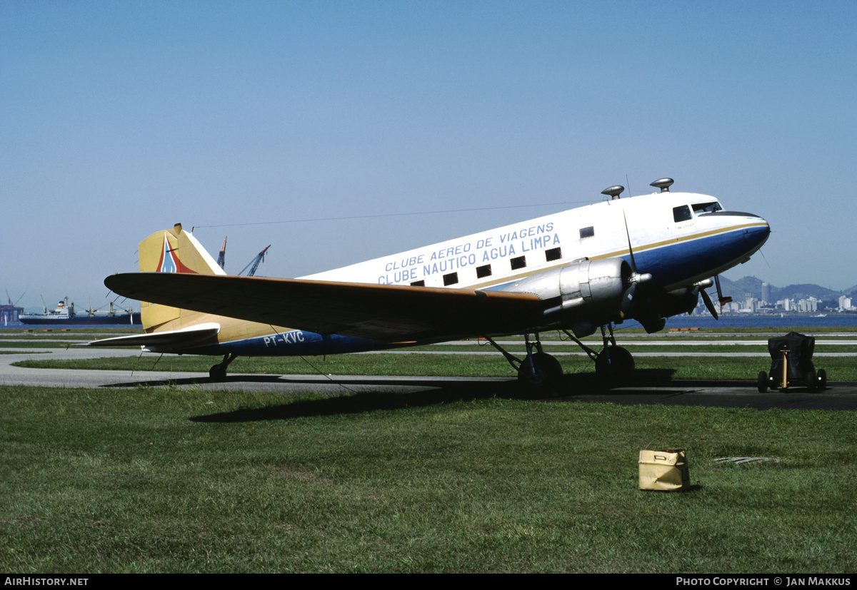 Aircraft Photo of PT-KVC | Douglas DC-3D | Clube Náutico Água Limpa | AirHistory.net #382501