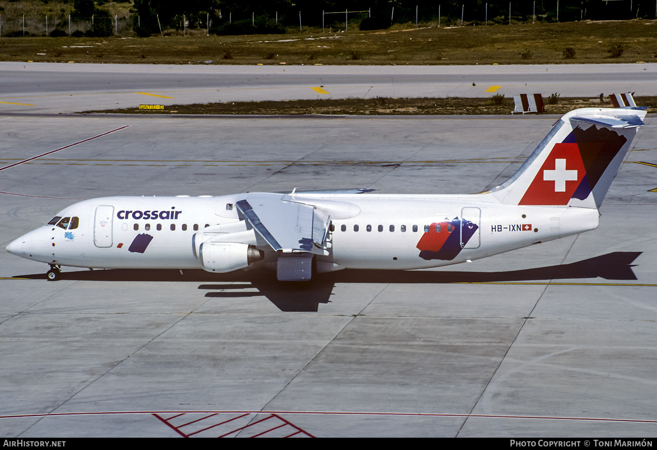 Aircraft Photo of HB-IXN | British Aerospace Avro 146-RJ100 | Crossair | AirHistory.net #382545